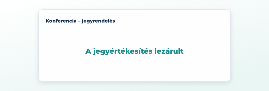 A lezárt SalesAutopilot-űrlap helyén csak az üzenet látszik